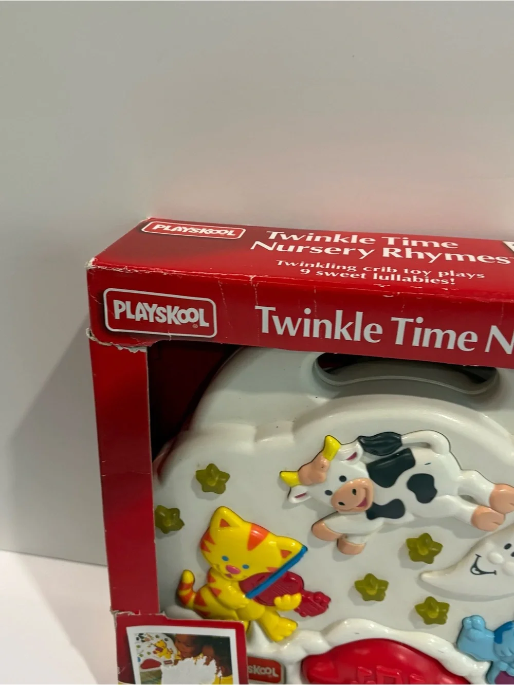 Playskool Twinkle Time Nursery Rhymes Musical Crib Toy 1993 Vtg Works